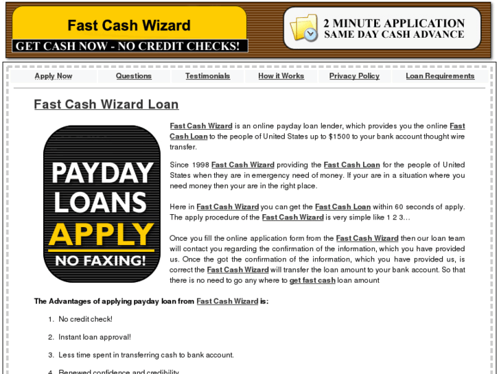 www.fastcashwizard.net