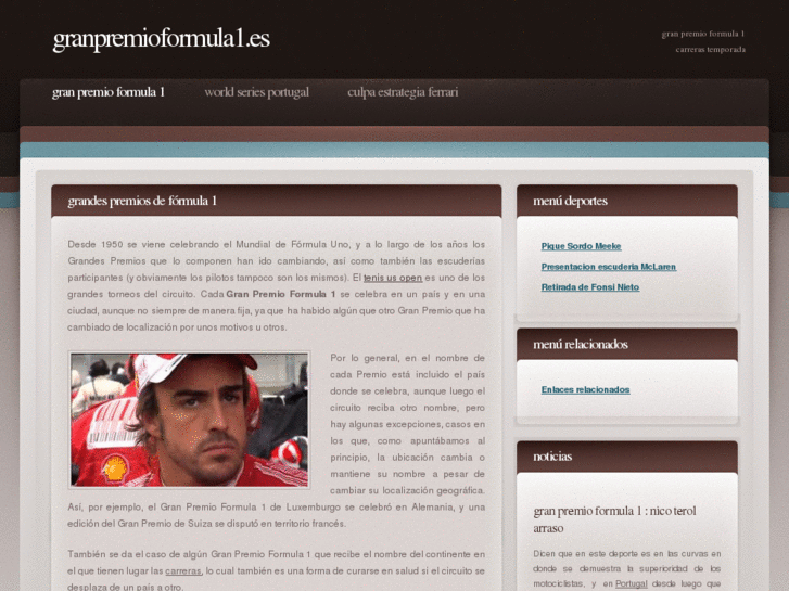 www.granpremioformula1.es