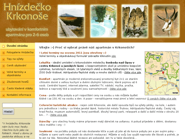 www.hnizdecko-krkonose.cz