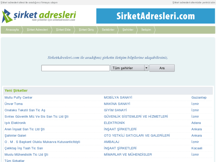 www.sirketadresleri.com