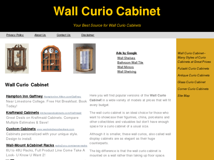 www.wallcuriocabinet.net