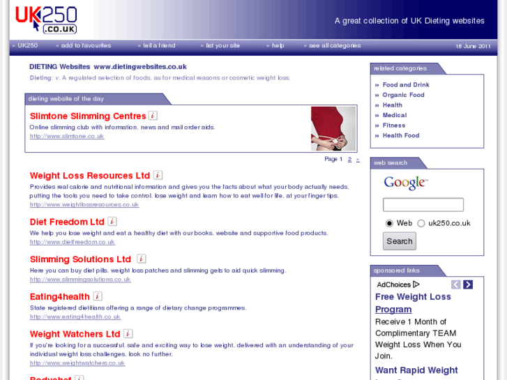 www.dietingwebsites.co.uk