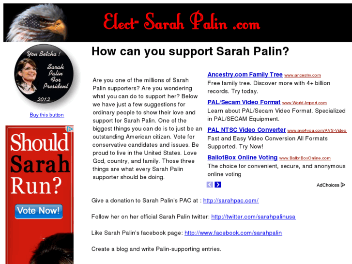 www.elect-sarahpalin.com