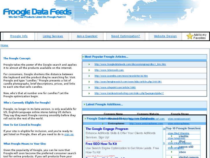 www.froogledatafeeds.com