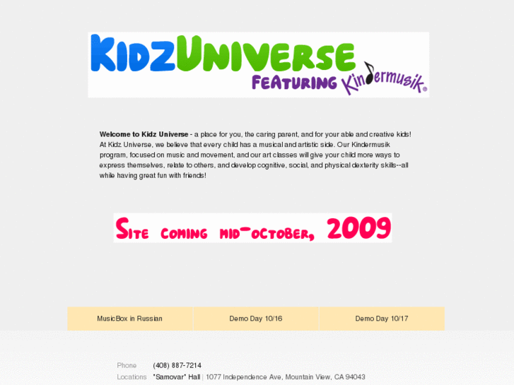 www.kidzuniversebayarea.com