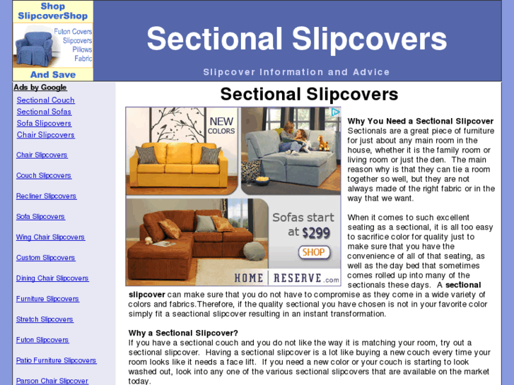 www.sectionalslipcover.net