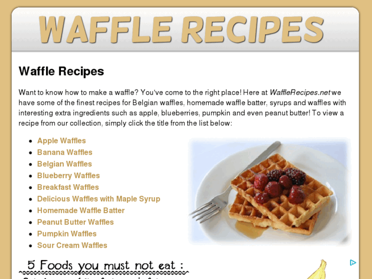 www.wafflerecipes.net