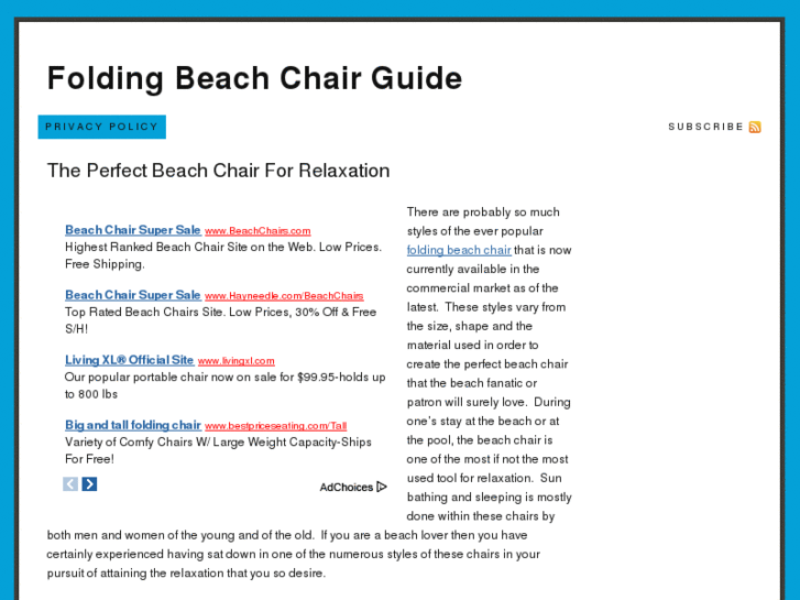 www.foldingbeachchairguide.com