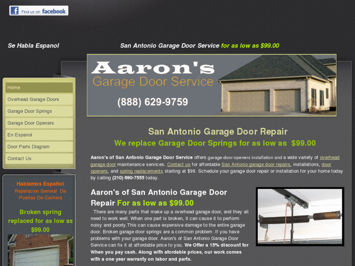 www.aaronsgaragedoor.com