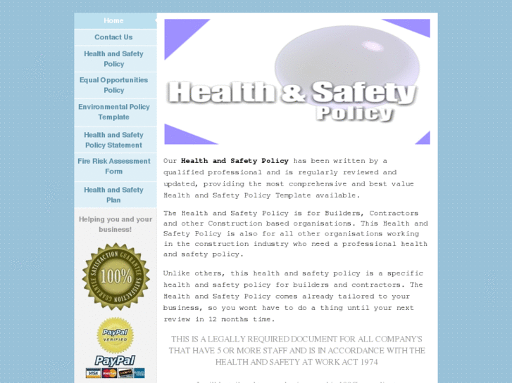www.healthandsafetypolicy.org
