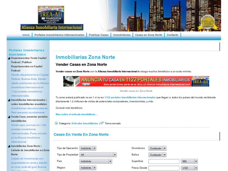 www.inmobiliariaszonanorte.info