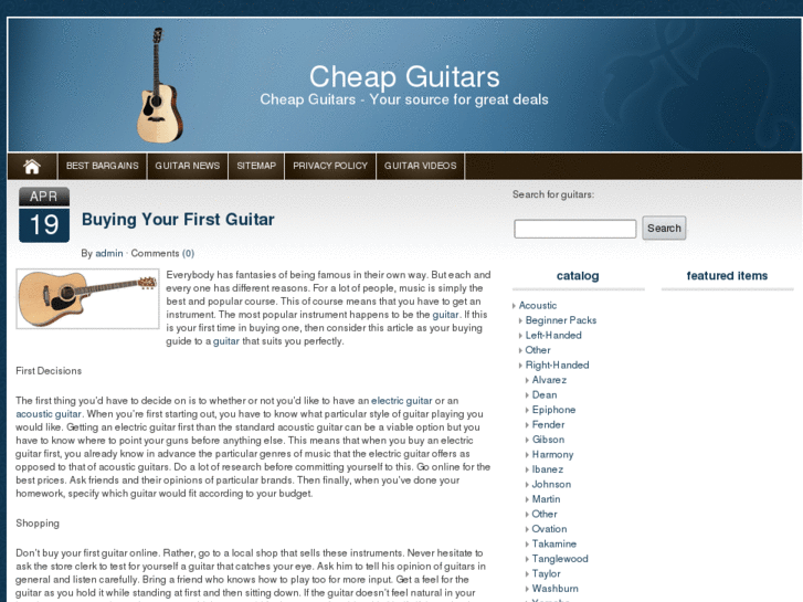 www.thecheapguitars.com