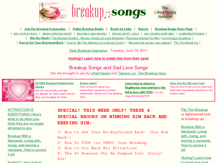 Breakup-Songs.Com: ♫ ♫ ♥ Breakup Songs - The Best Of The Best Breakup Songs