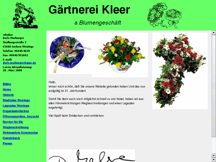 www.gaertnerei-kleer.com