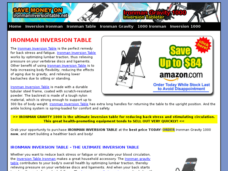 www.ironmaninversiontable.net