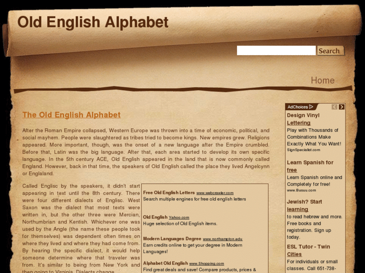 www.oldenglishalphabet.org