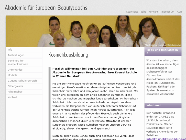 www.kosmetikausbildung.at