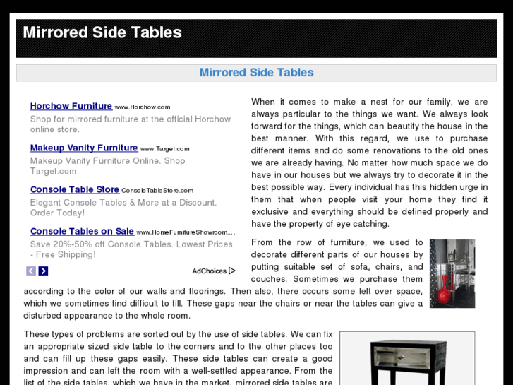 www.mirroredsidetables.com