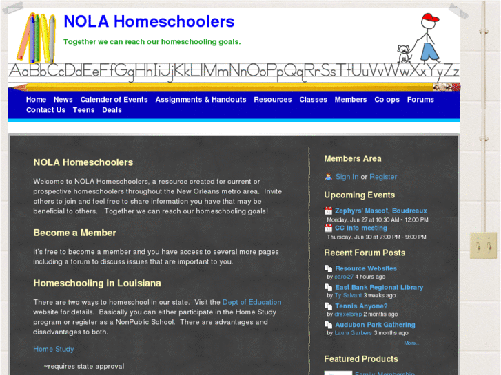 www.nolahomeschoolers.com