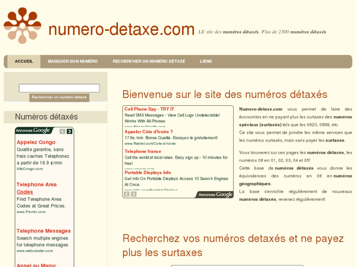 www.numero-detaxe.com