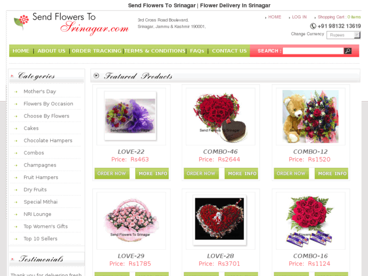 www.sendflowerstosrinagar.com