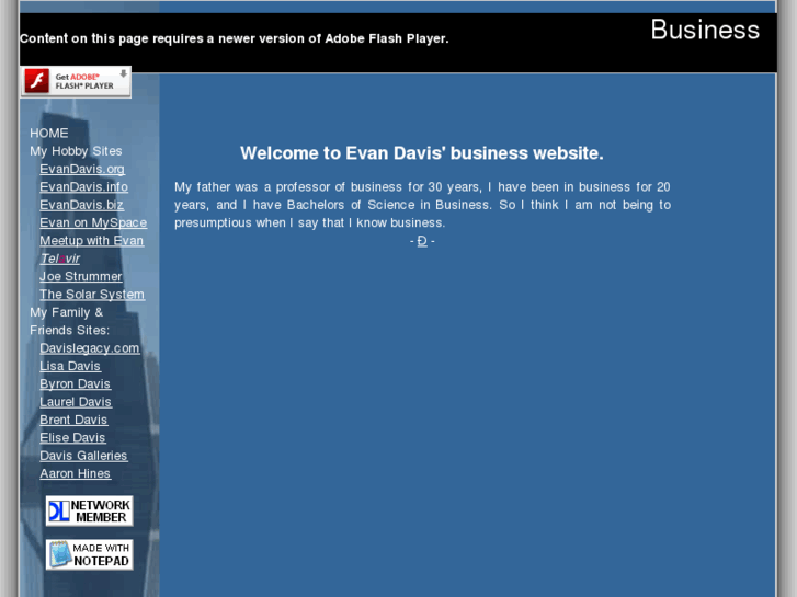 www.evandavis.biz