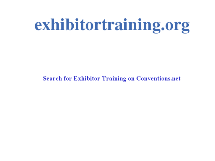 www.exhibitortraining.org