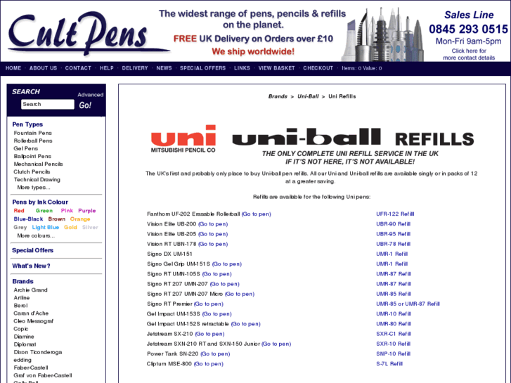 www.uniballrefills.com