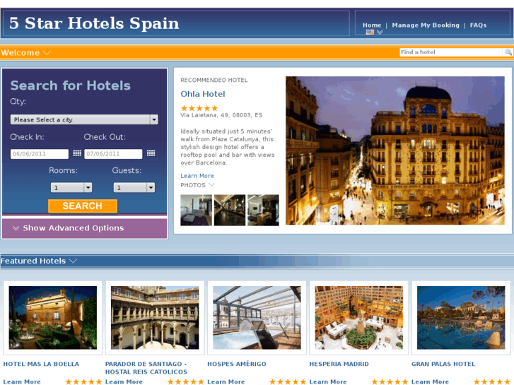 www.5starhotelsspain.com