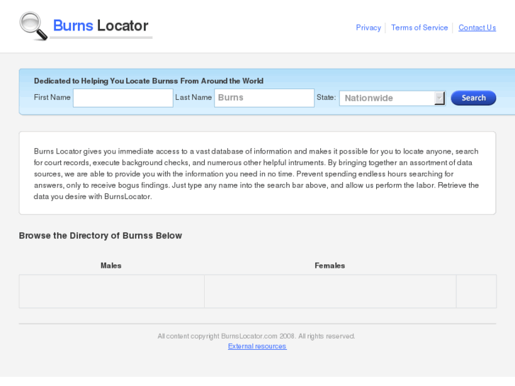 www.burnslocator.com