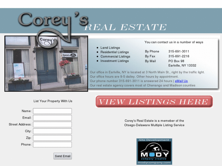 www.coreysrealestate.com