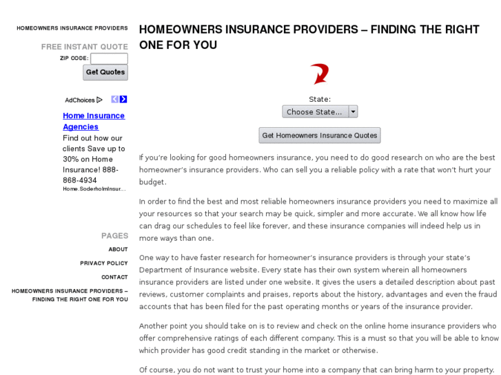 www.homeownersinsuranceproviders.org