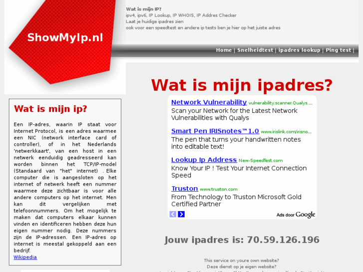 www.showmyip.nl