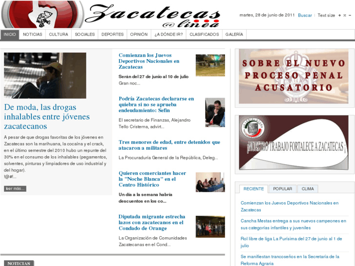 www.zacatecasonline.com.mx