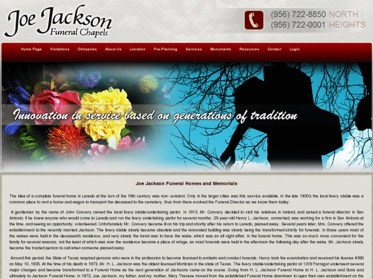 www.joejacksonmemorials.com