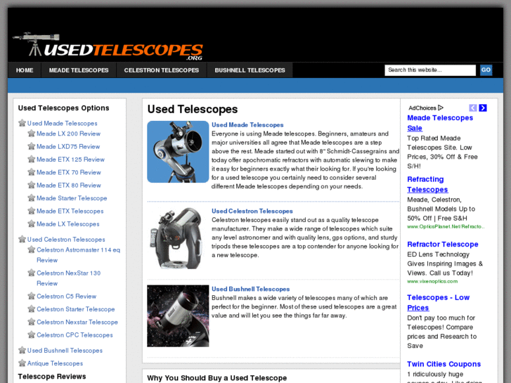 www.usedtelescopes.org