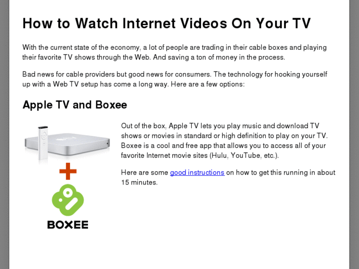 www.watchinternetvideoontv.com