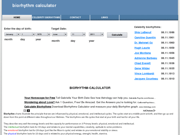 www.biorhythm-calculator.net