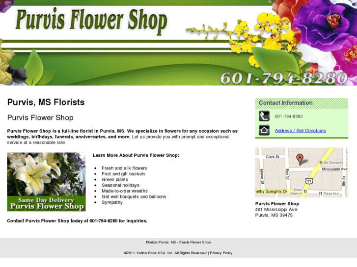 www.purvisflowershop.com