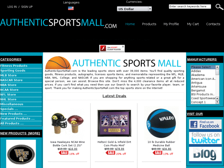 www.authenticsportsmall.com