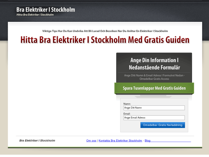 www.braelektrikerstockholm.com