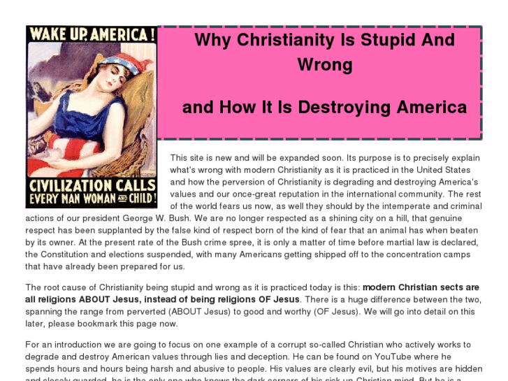 www.whychristianityisstupidandwrong.com