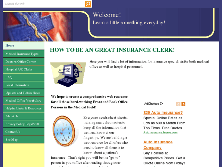 www.howtobeaninsuranceclerk.com