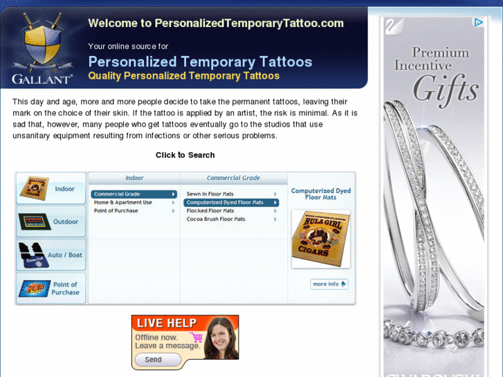 www.personalizedtemporarytattoo.com