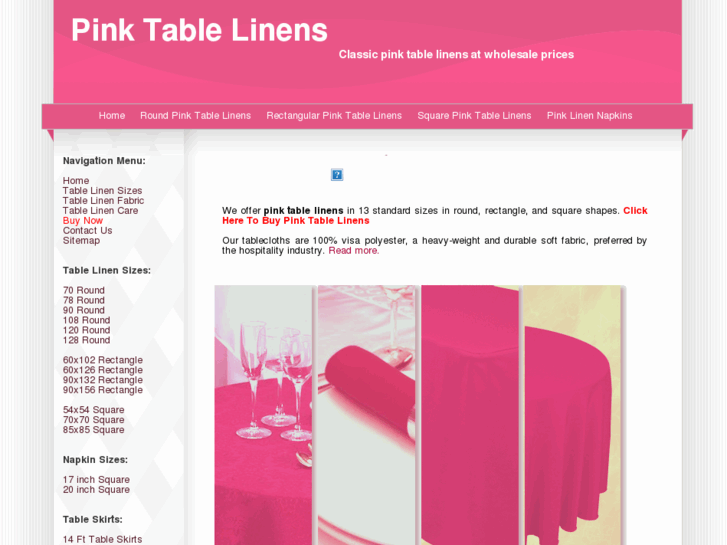 www.pinktablelinens.com