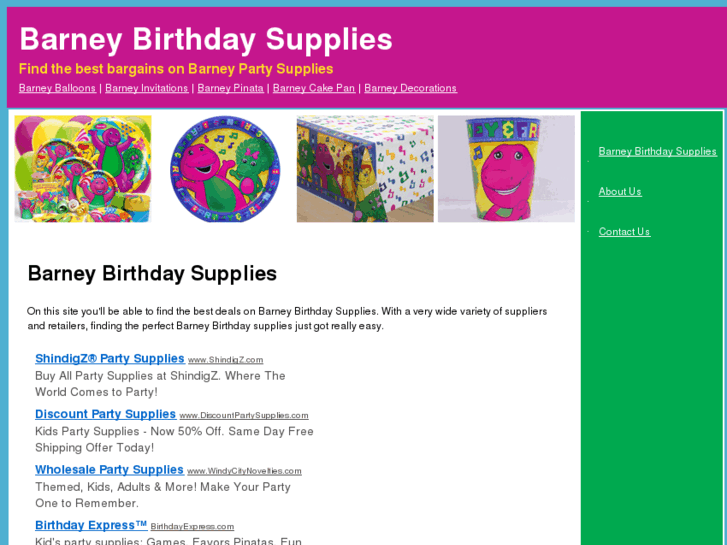 www.barneybirthdaysupplies.com