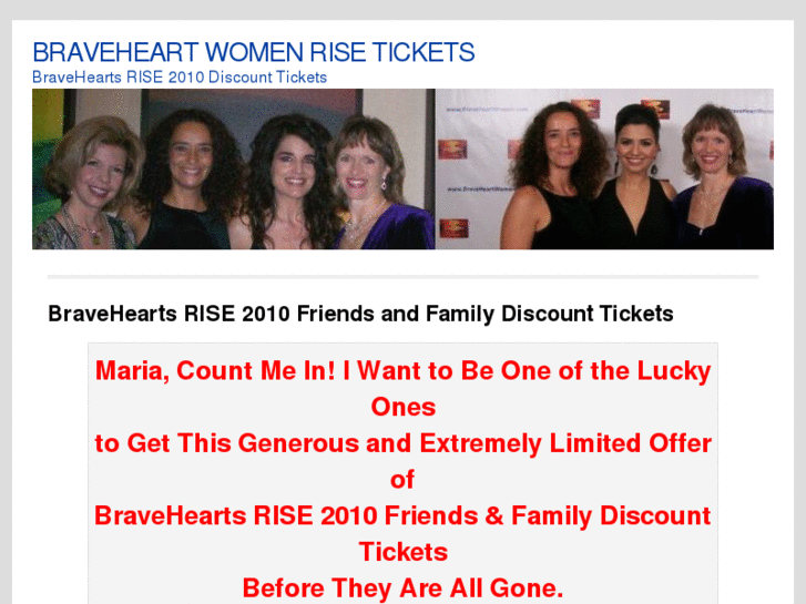 www.braveheartsrisetickets.com