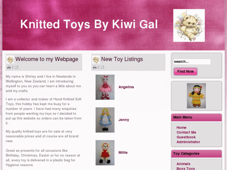 www.knittedtoysbykiwigal.com