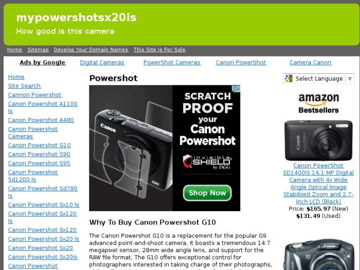 www.mypowershotsx20is.com