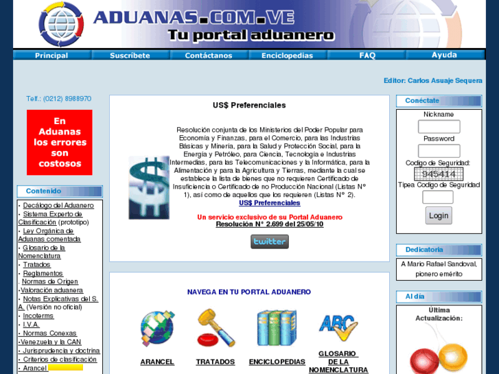 www.aduanas.com.ve